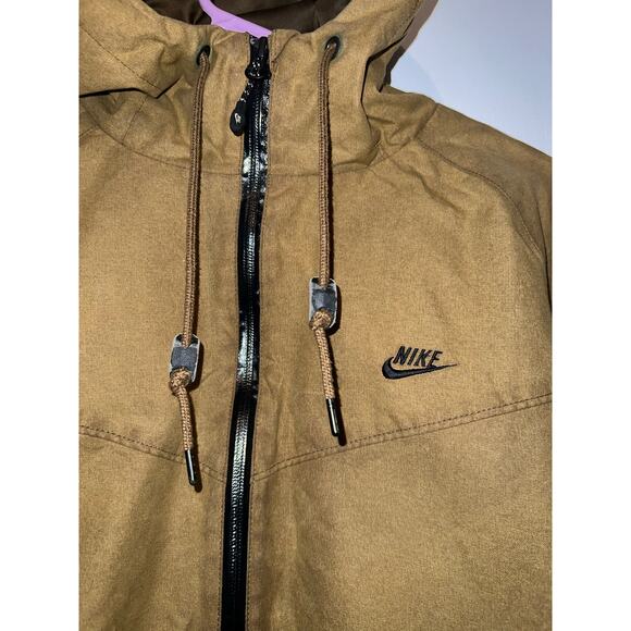 Nike British Millerain Waxed Cotton Track & Field Jacket Mens size Large. Tan - Picture 2 of 9